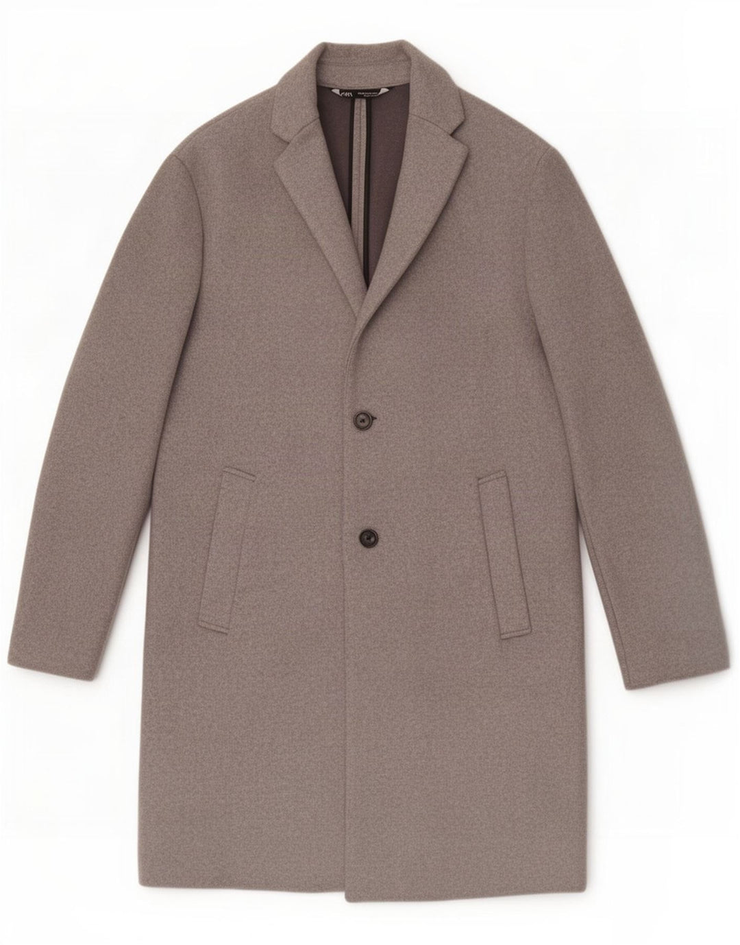 Zara Hombre Abrigo UK 44 Gris Medio