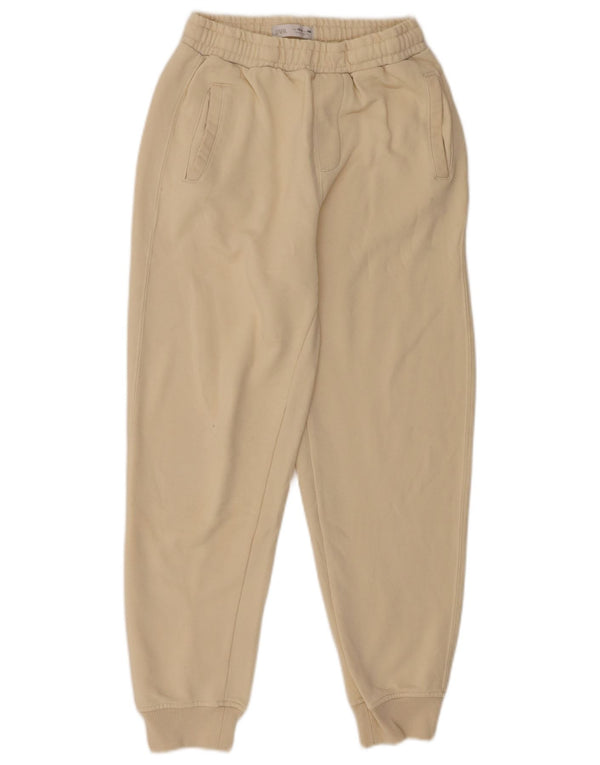 Zara Pantalón Chándal Loose Fit Joggers 13-14 Años Algodón Beige