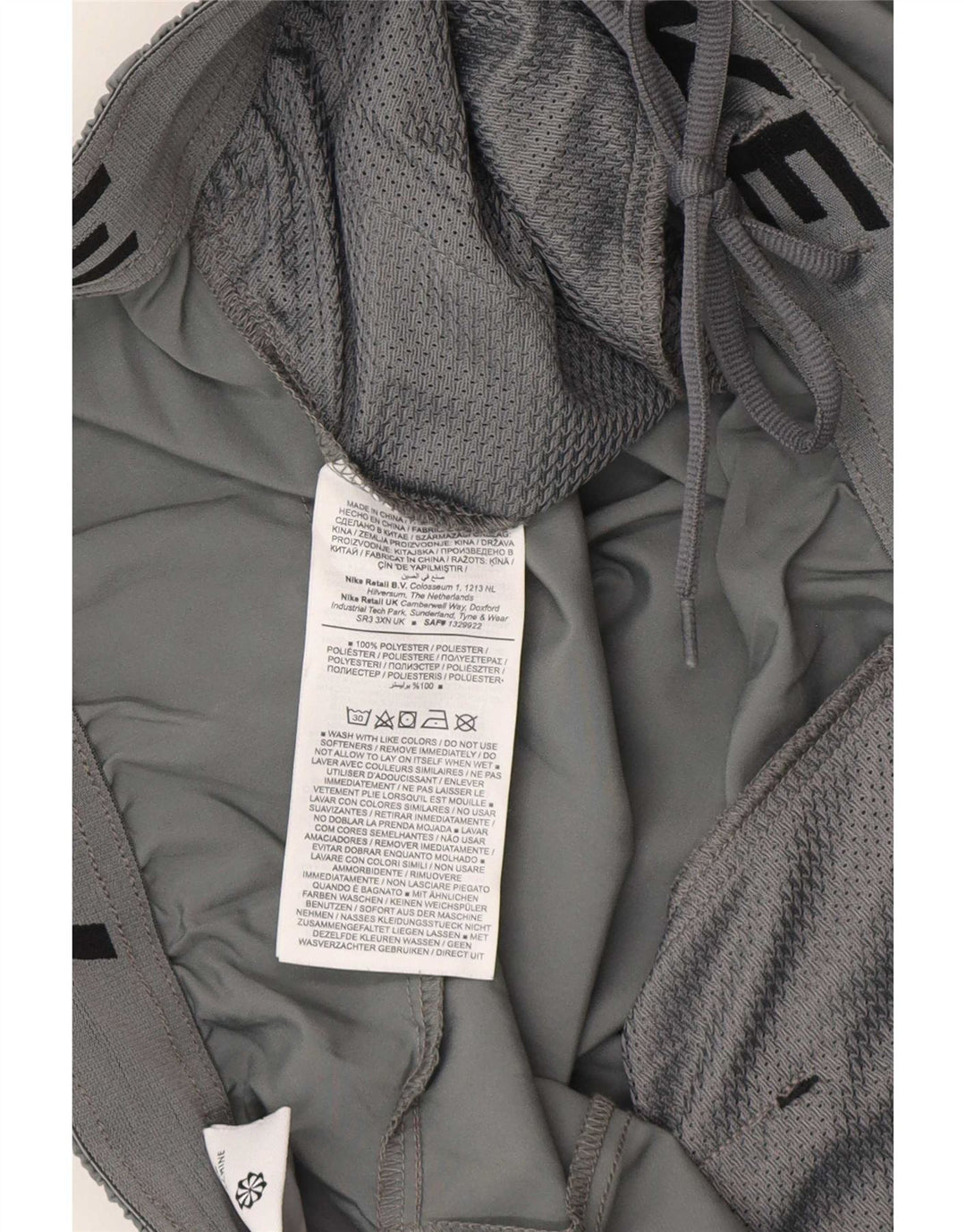 Nike - Pantalones cortos deportivos Dri Fit para hombre, poliéster gris grande
