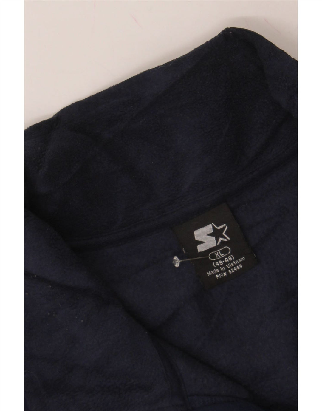 STARTER Mens Fleece Jacket UK 46/48 XL Navy Blue Polyester Vintage Starter and Second-Hand Starter from Messina Hembry 