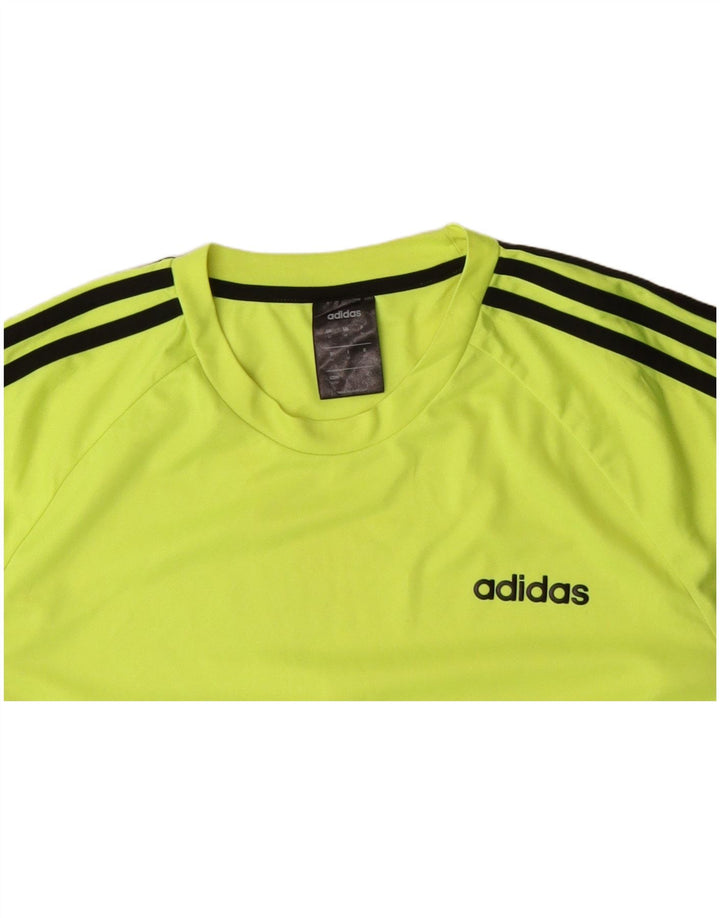 Camiseta ADIDAS Climalite para hombre Top Poliéster verde medio