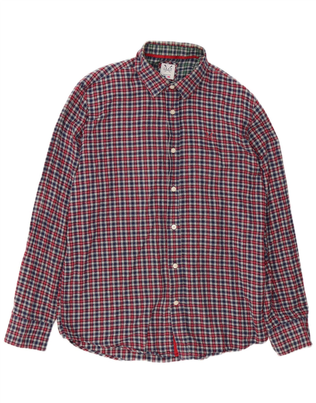Crew Clothing Camisa de franela de corte clásico para hombre Algodón a cuadros gris medio