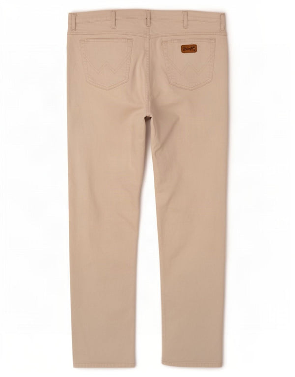Wrangler Pantalones Casuales Recto Texas Para Hombre W40 L32 Algodón Blanco Roto