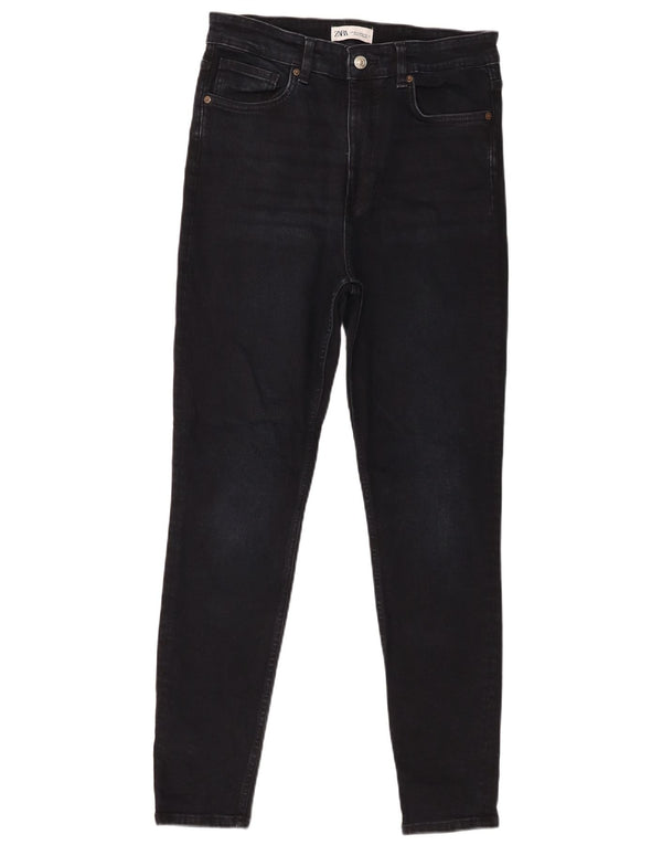ZARA Vaqueros pitillo para mujer EU 42 Large W32 L28 Azul marino