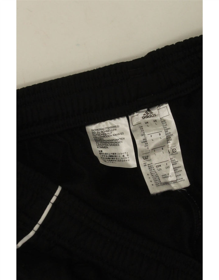 Adidas Hombre Pantalones De Chándal Joggers Grande Negro Poliéster