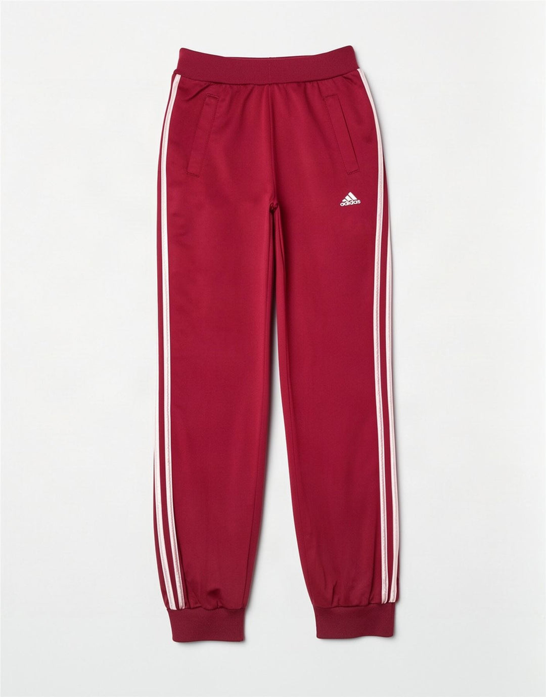 Adidas Mujer Chándal Pantalones Joggers UK 40 Grande Granate Poliéster