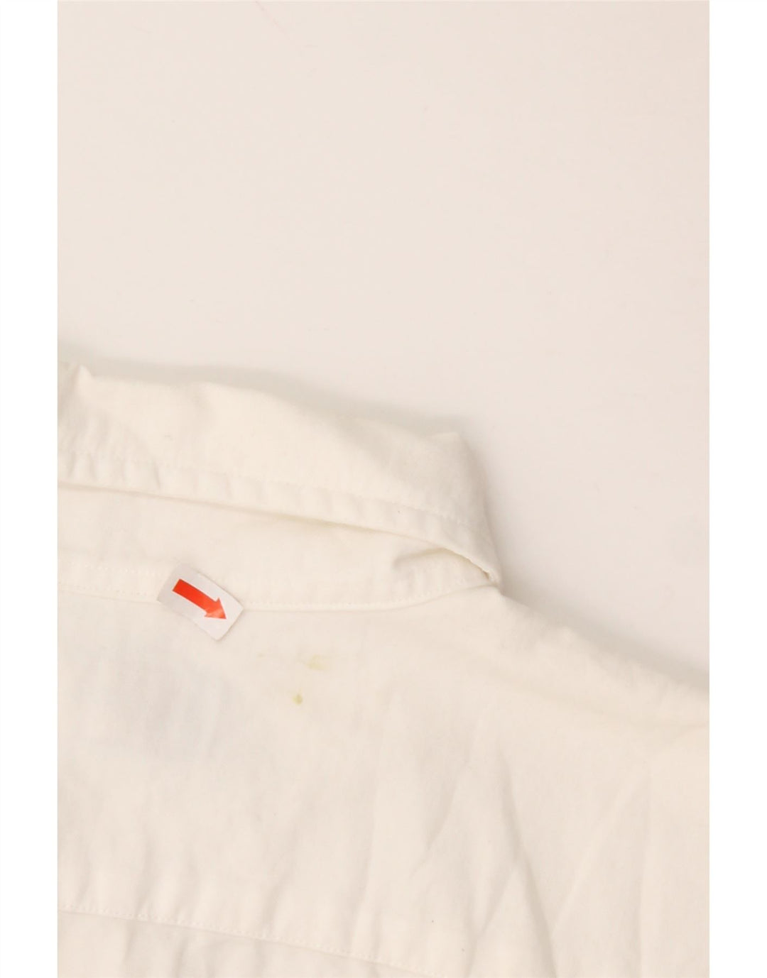 RALPH LAUREN Camisa de manga corta para mujer UK 46 Grande Algodón blanco