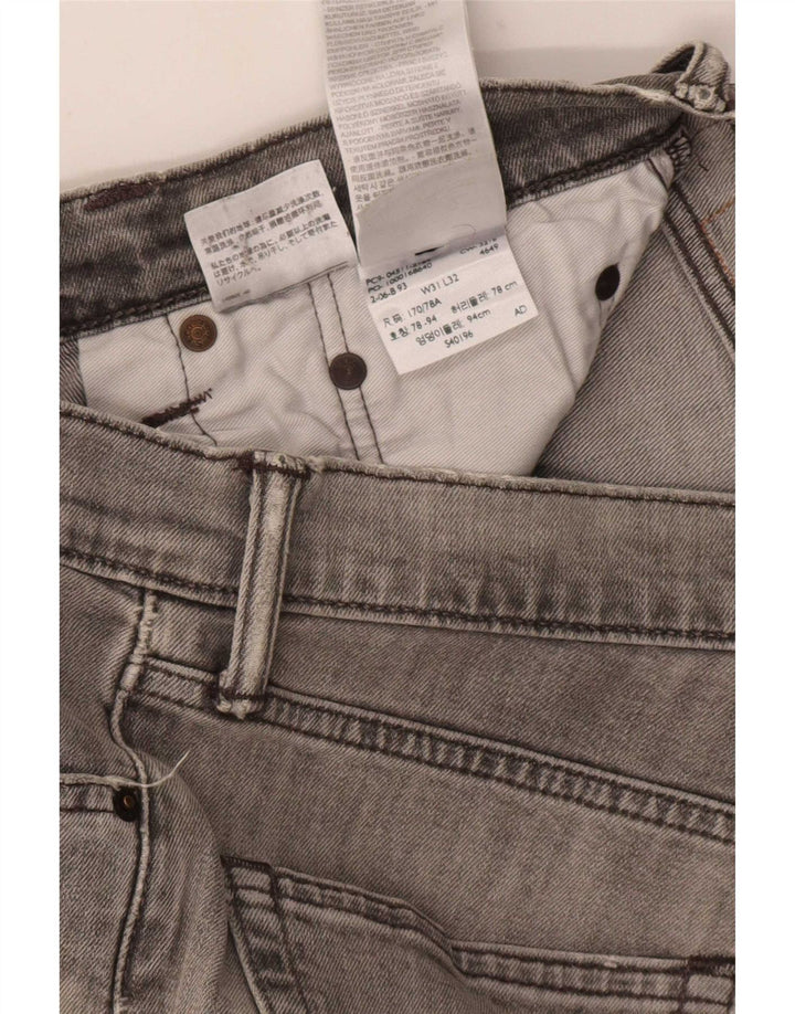 Levi's Hombre 511 Vaqueros Slim Desgastados W31 L32 Algodón Gris