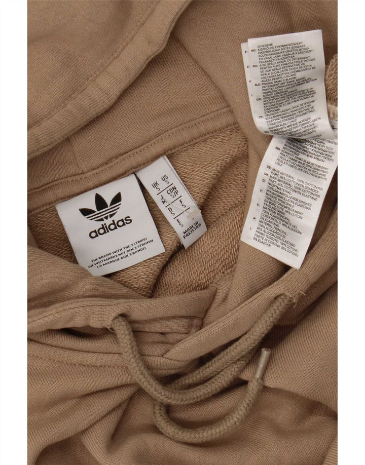 Adidas Hombre Sudadera Con Capucha Jumper Small Marrón Algodón