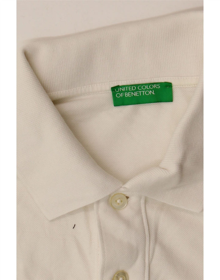 BENETTON Polo Hombre Blanco Mediano