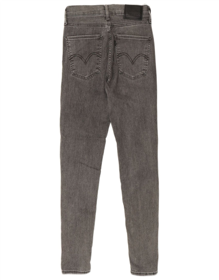 Vaqueros pitillo desgastados para mujer Levi's W25 L28 Algodón gris
