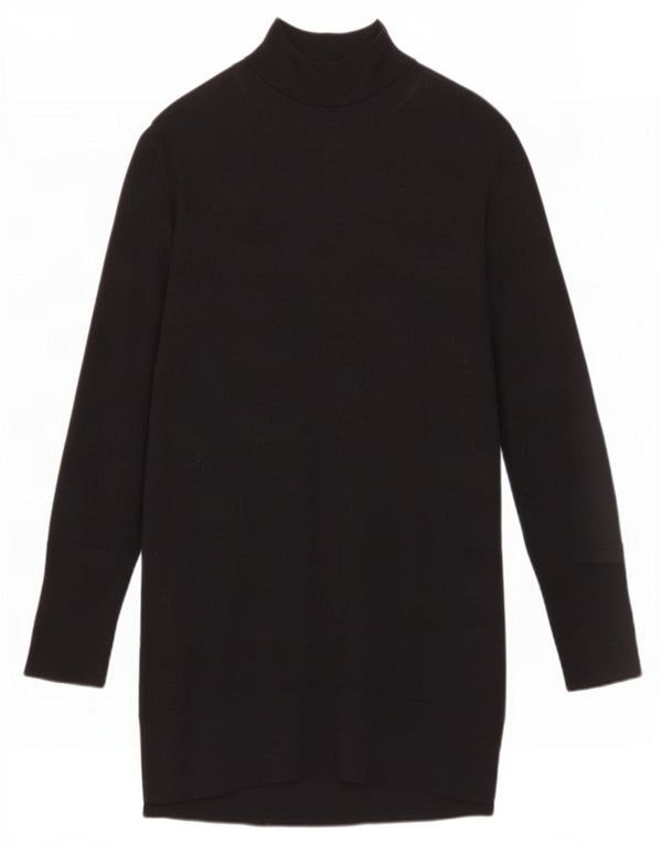 Cos Vestido tipo jersey de manga larga para mujer Reino Unido 44 Lana negra mediana
