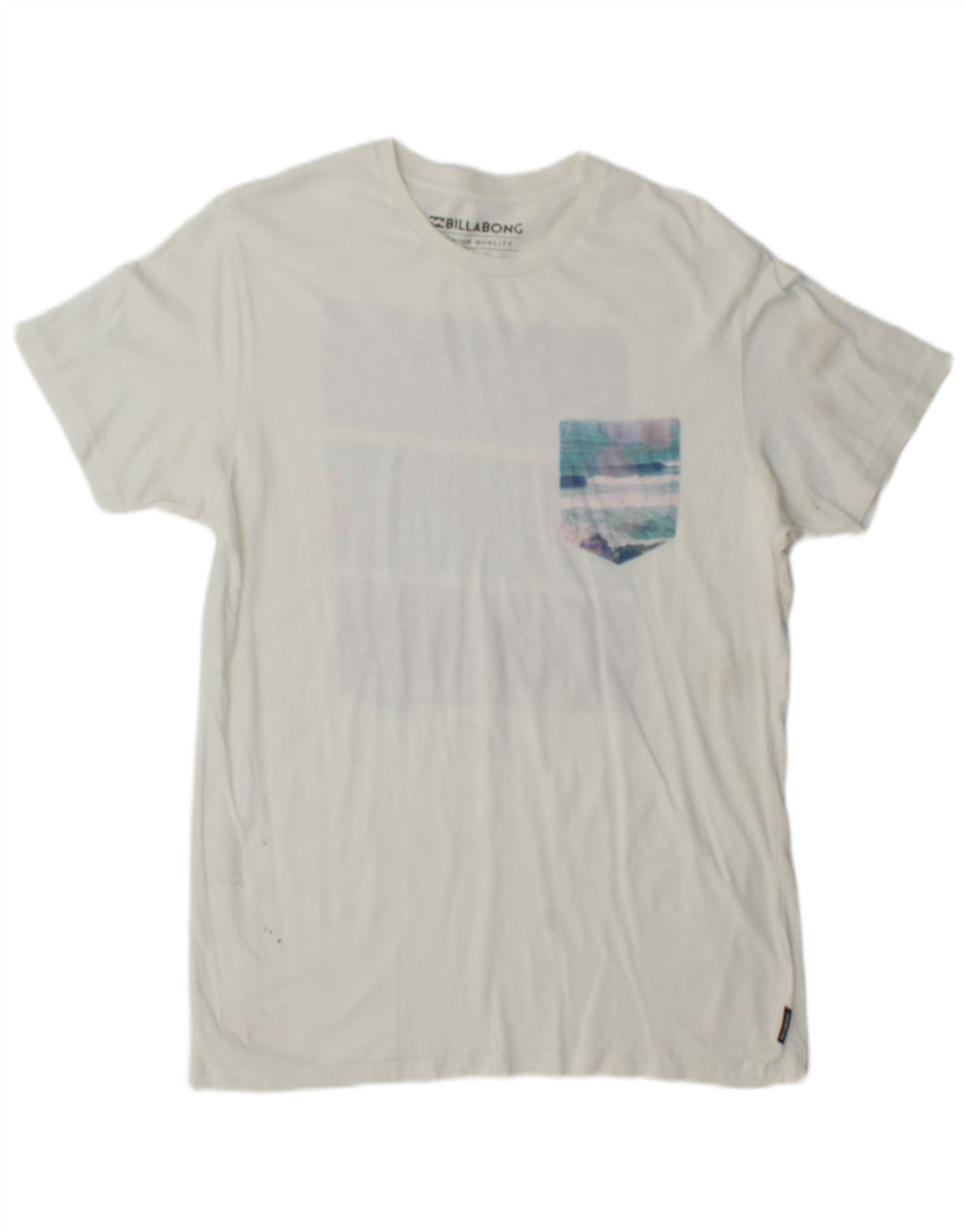 Billabong Hombre Camiseta Gráfica Top Small Blanco