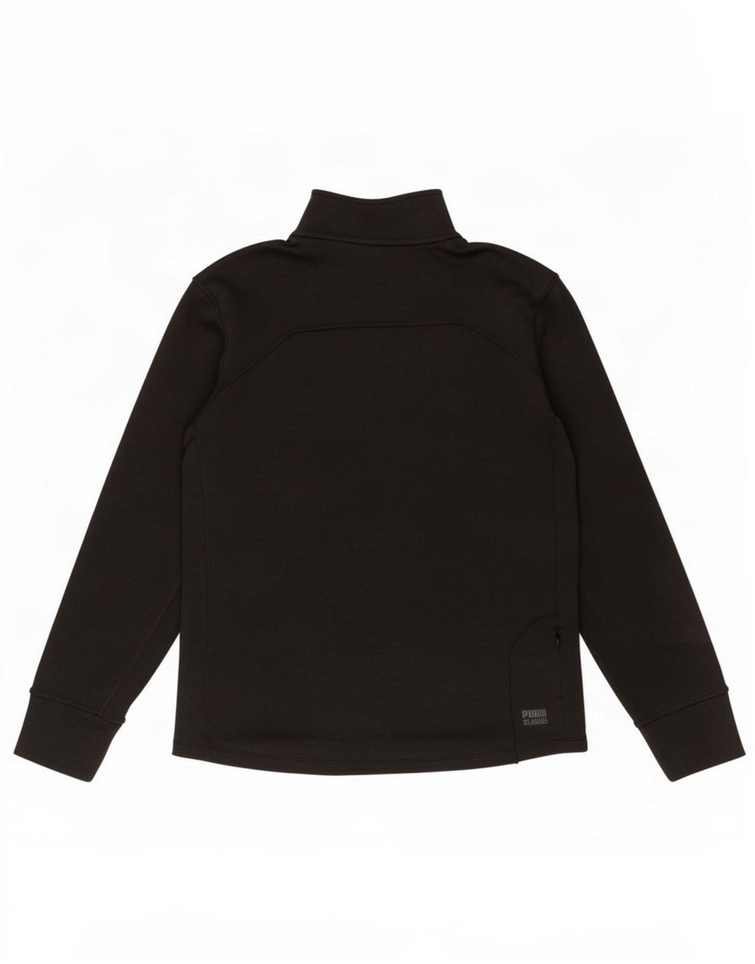 Puma Hombre Zip Neck Jersey Chándal Top Medio Negro Poliéster