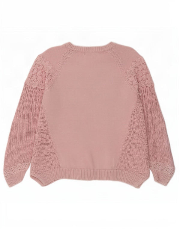 Marks & Spencer Suéter tipo jersey con cuello barco para mujer Reino Unido 44 Grande Rosa Floral