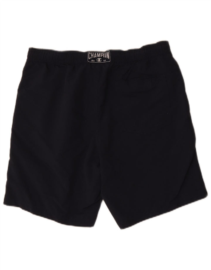 Champion Shorts De Natación Gráficos Para Hombre Poliéster Azul Marino Medio