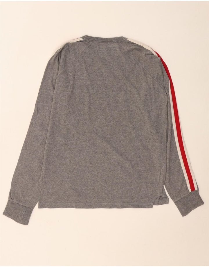 CONVERSE Hombre Chuck Taylor Graphic Top Manga Larga Pequeño Gris Colorblock