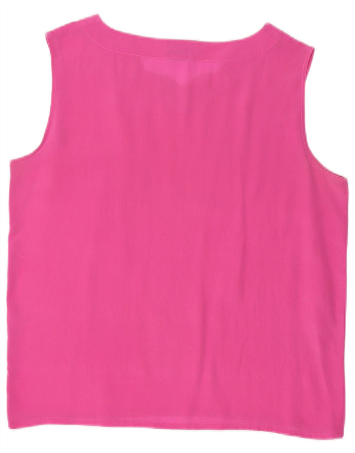 Douglas Blusa Sin Mangas para Mujer Top UK 44 Seda Rosa Mediana