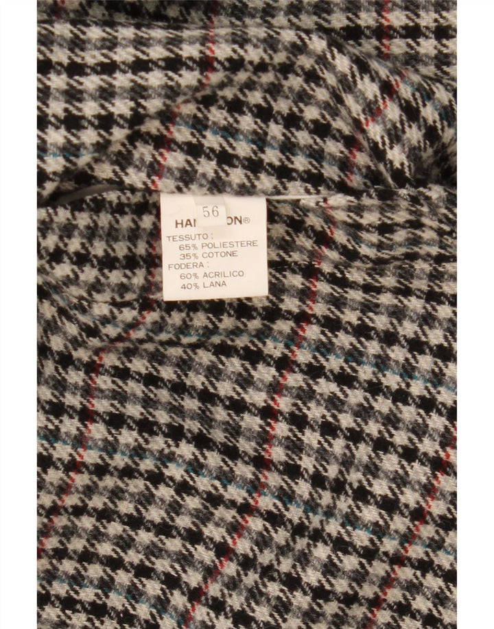 Hamilton Gabardina Reversible para Hombre IT 56 3XL Poliéster a Cuadros Gris