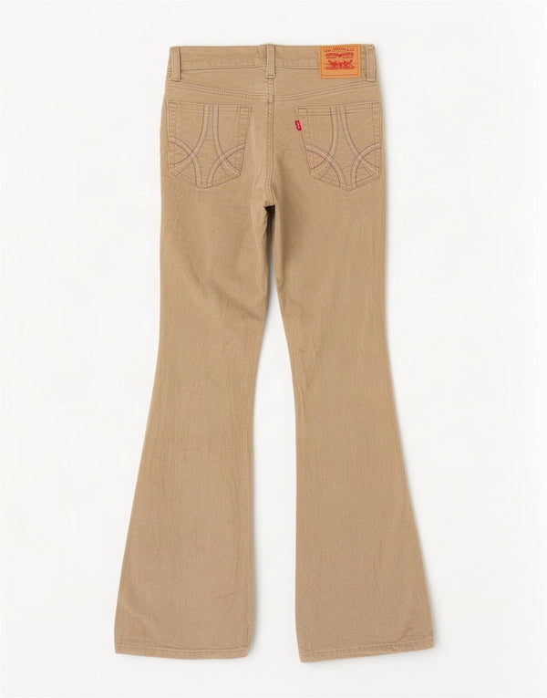 Levi's Pantalones de pana elásticos acampanados para mujer US 5 Medium W30 L30 Beige