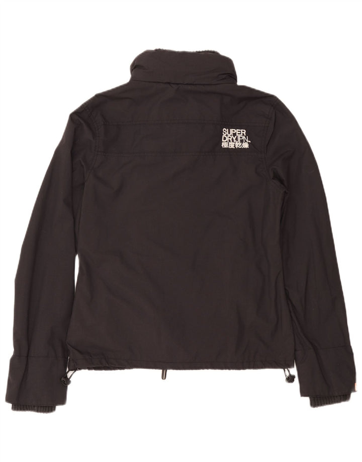 Superdry Chubasquero Mujer UK 44 Nylon Gris Medio