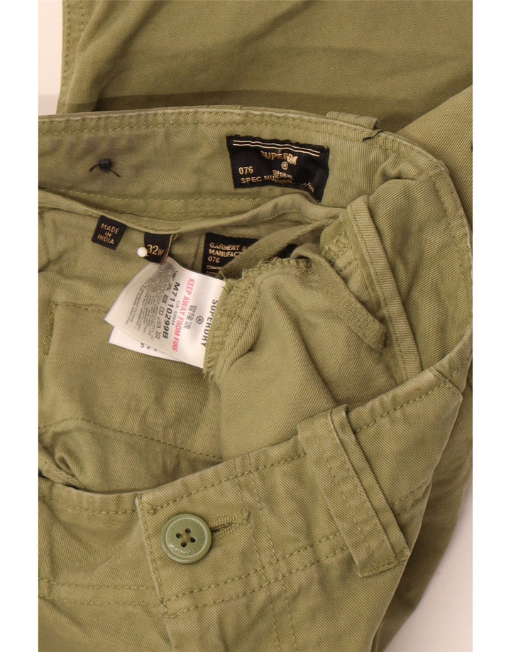 Superdry Shorts Cargo Para Hombre W32 Algodón Caqui Medio