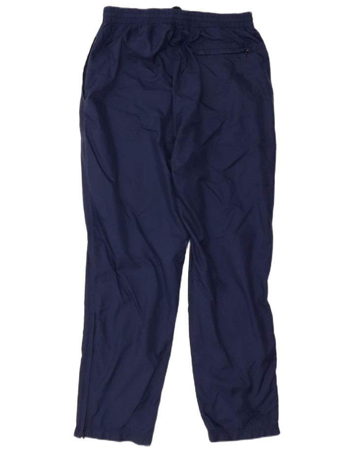 FOOT LOCKER Mens Tracksuit Trousers Medium  Navy Blue Nylon