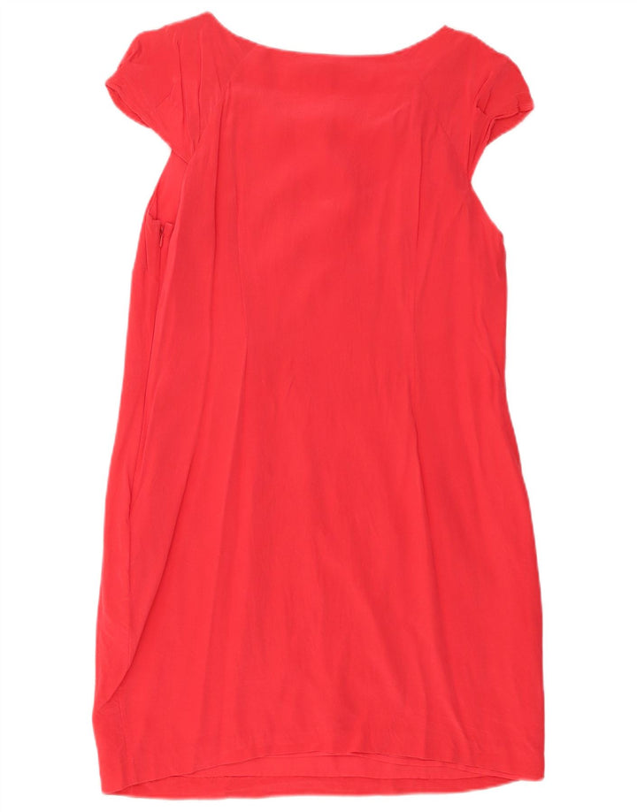 COAST Vestido tubo para mujer UK 12 Seda floral rosa medio