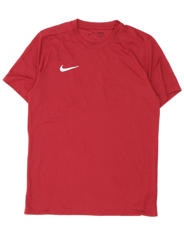 Nike Mens Dri Fit Slim Camiseta Top Grande Poliéster Borgoña