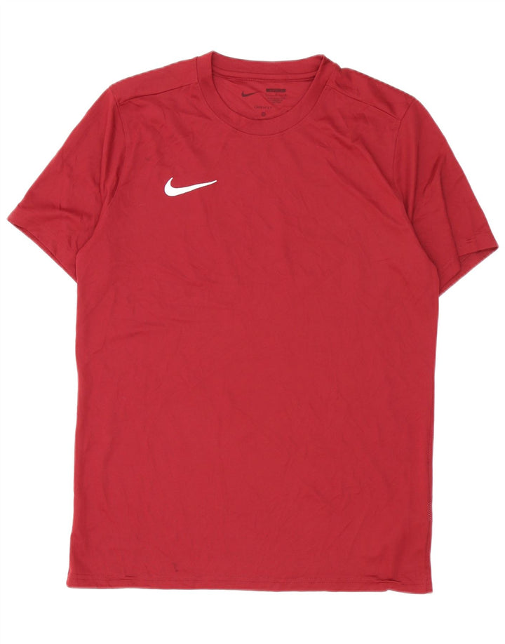 Nike Mens Dri Fit Slim Camiseta Top Grande Poliéster Borgoña