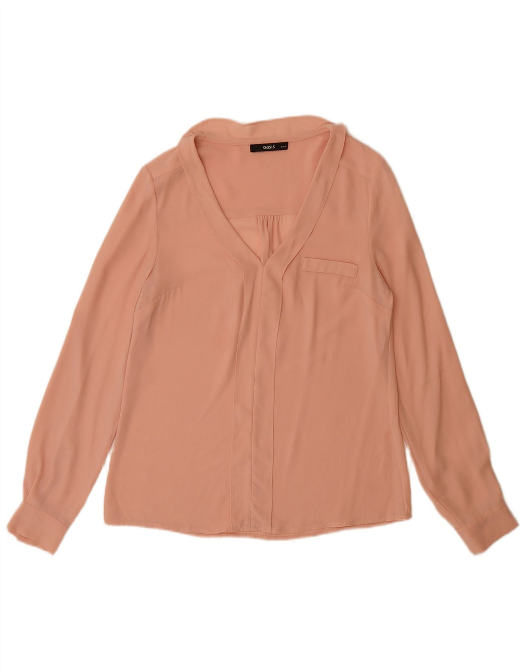 Oasis Blusa de manga larga para mujer UK 8 Smal Pink
