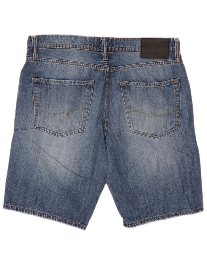 Jack & Jones Mens Regular Fit Denim Shorts Small W30 Azul
