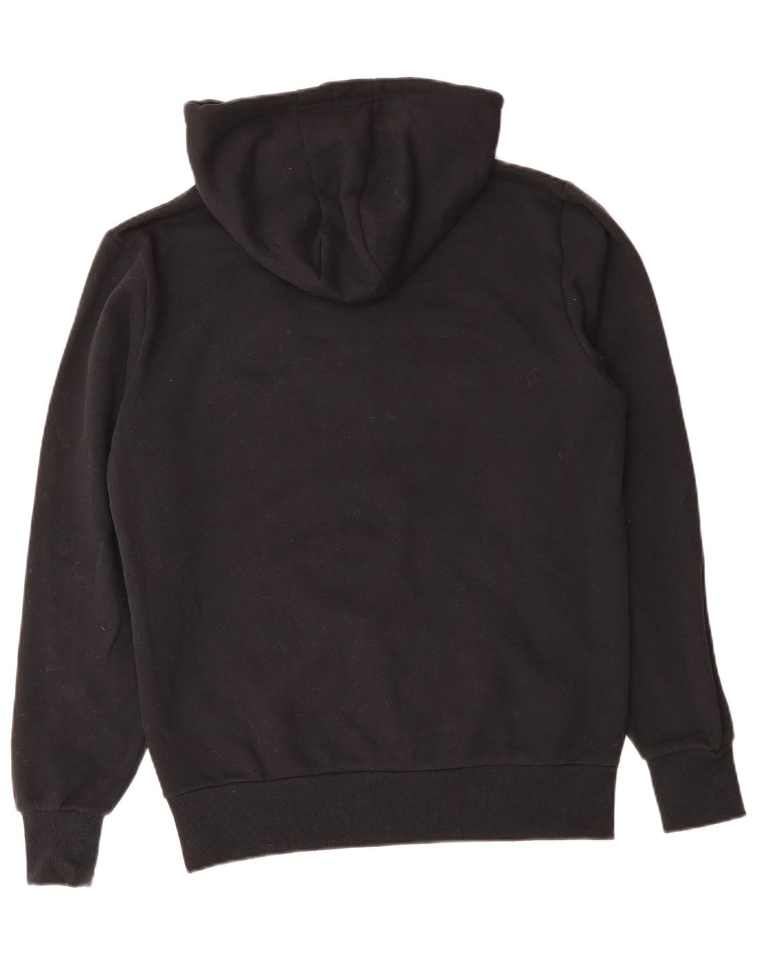 ELLESSE Jersey con capucha y cuello con cremallera para hombre Algodón negro mediano