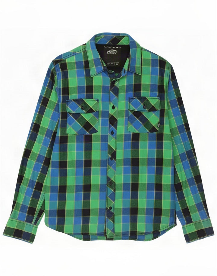 Camisa de franela de corte regular para hombre de Vans Algodón a cuadros verde medio