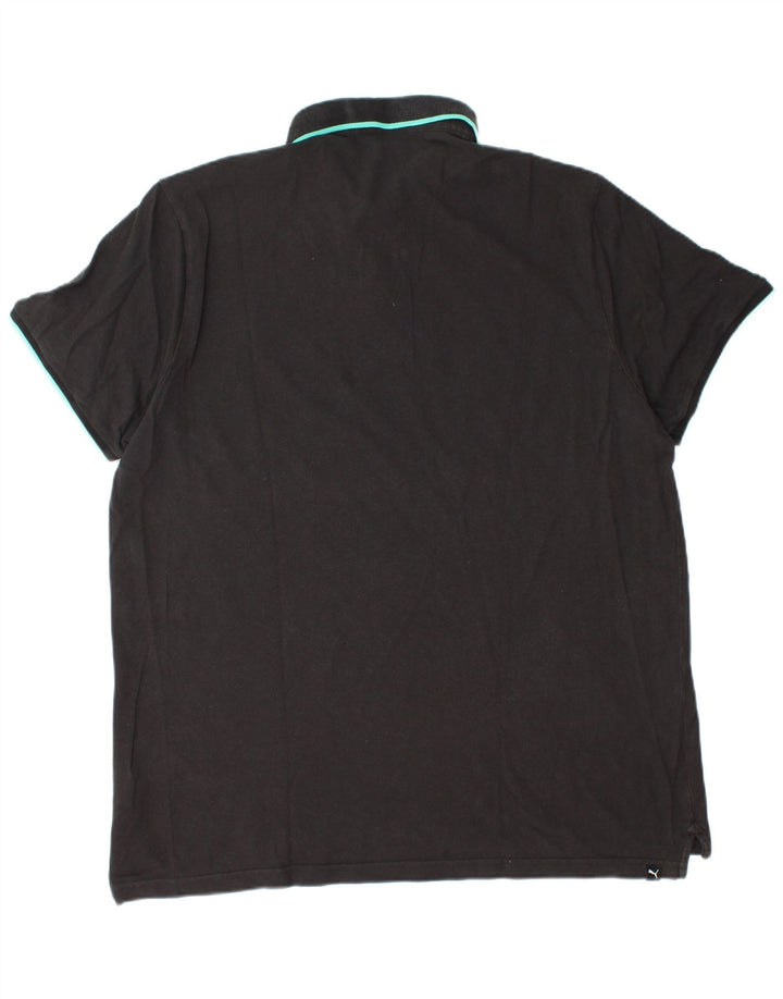 PUMA Polo para hombre 2XL Algodón negro