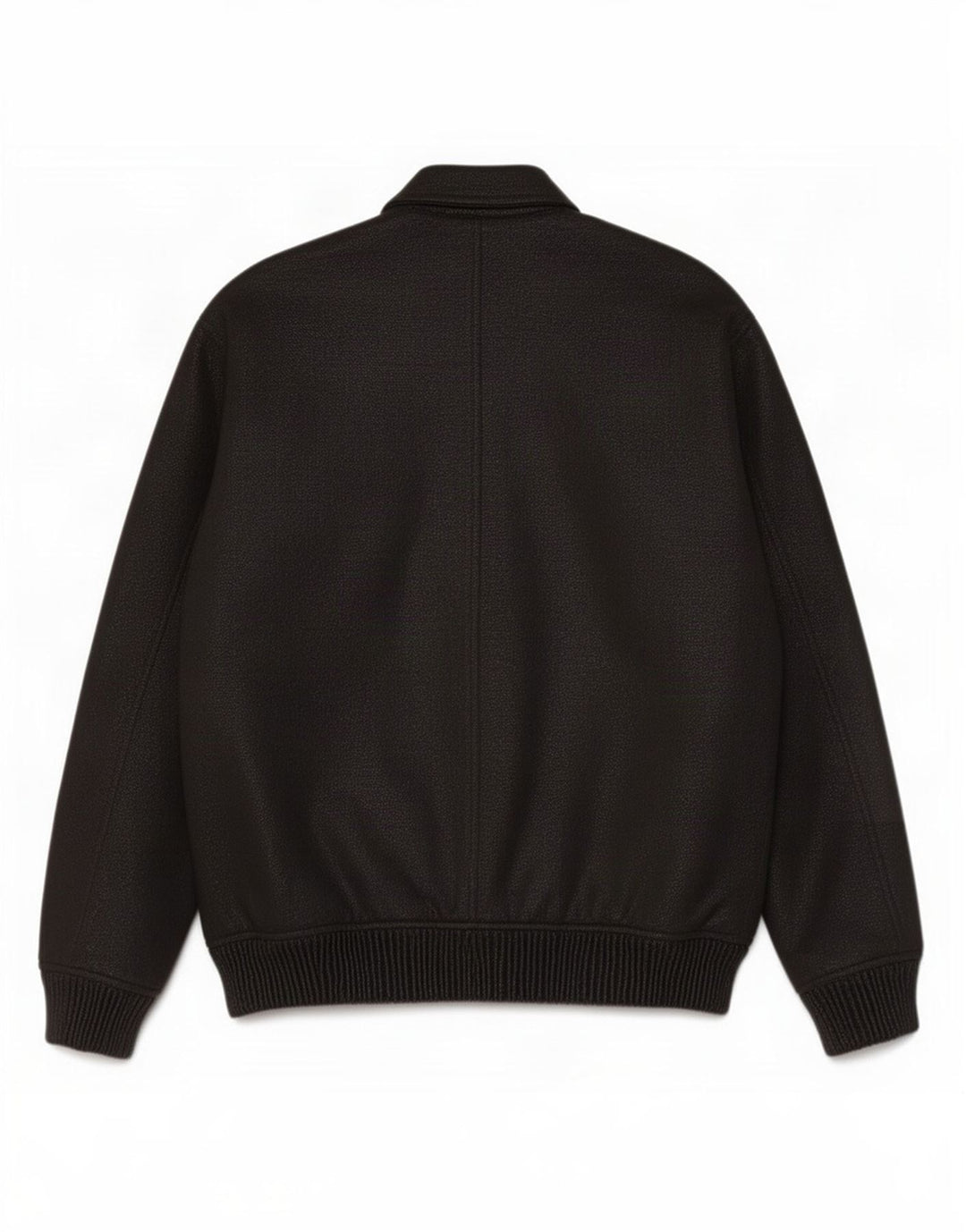 Zara Mens Bomber Jacket UK 40 Large Poliéster moteado negro
