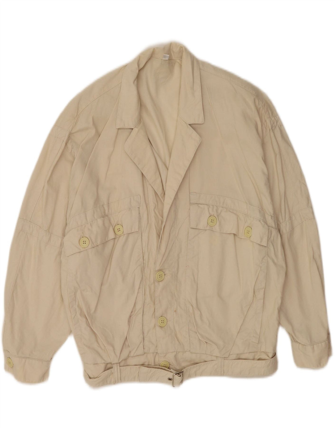 Swinger Chaqueta Bomber Batwing para Hombre UK 44 2XL Algodón Beige