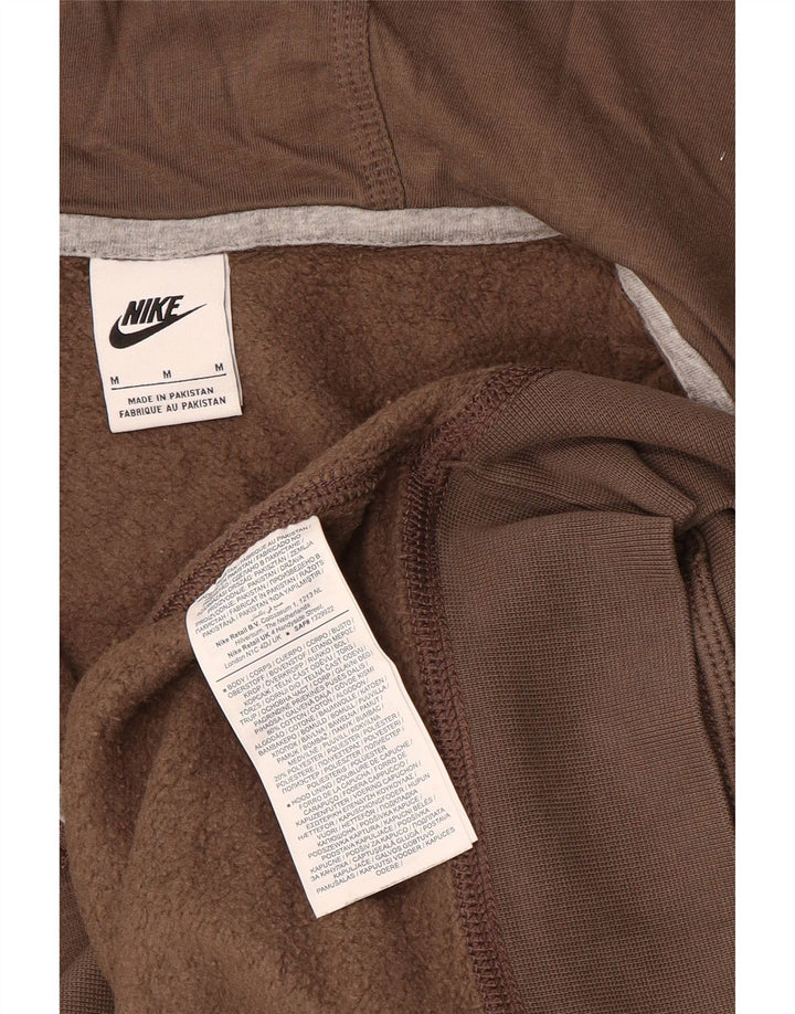 Nike - Sudadera con capucha y cremallera para hombre, algodón, color marrón medio