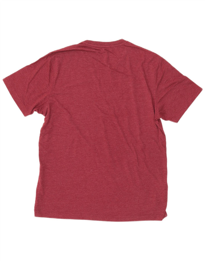EDDIE BAUER Camiseta gráfica para hombre Top Algodón granate mediano