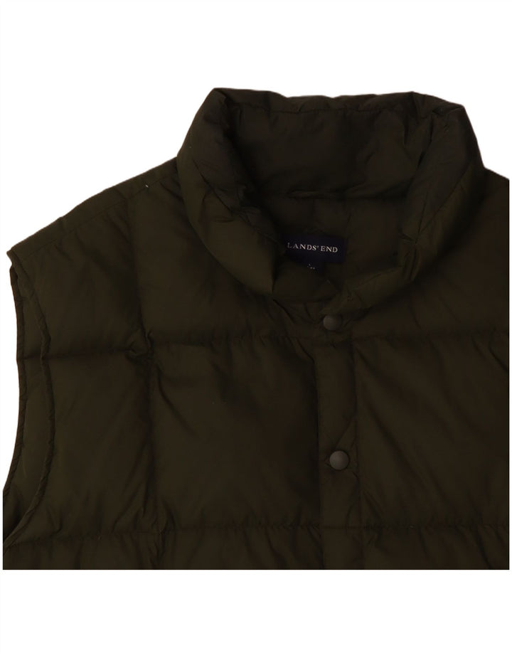 LANDS END Chaleco acolchado para hombre UK 40 Large Green
