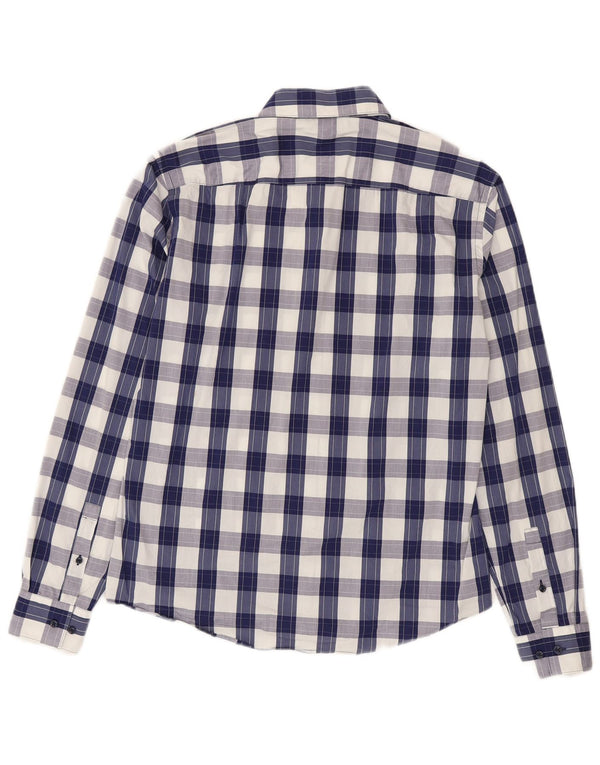 Hugo Boss Camisa Slim Fit para hombre Talla 40 15 3/4 Cuadro azul mediano