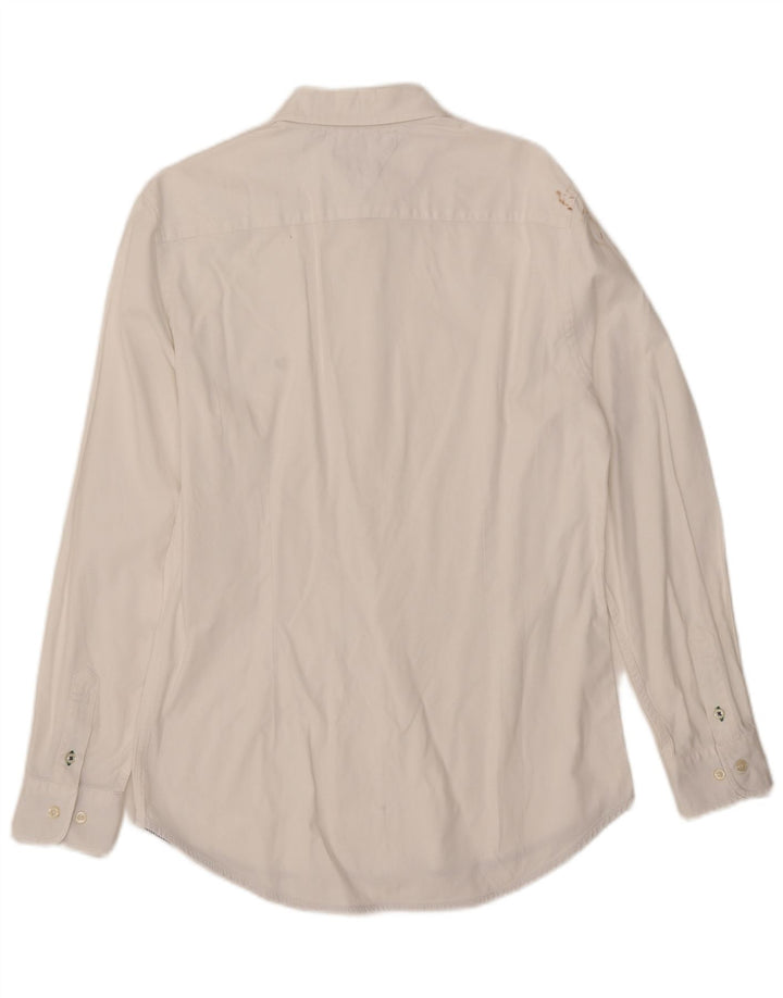 Camisa Tommy Hilfiger Hombre Slim Fit Blanco Medio