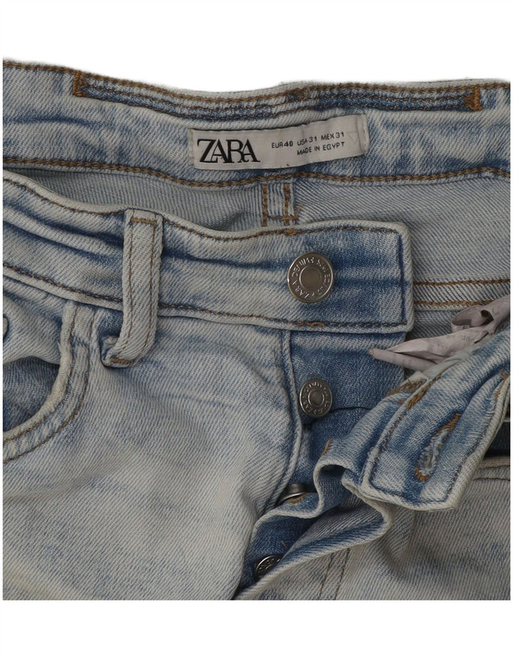 Zara Jeans ajustados desgastados para hombre EU 40 Medium W31 L29 Azul
