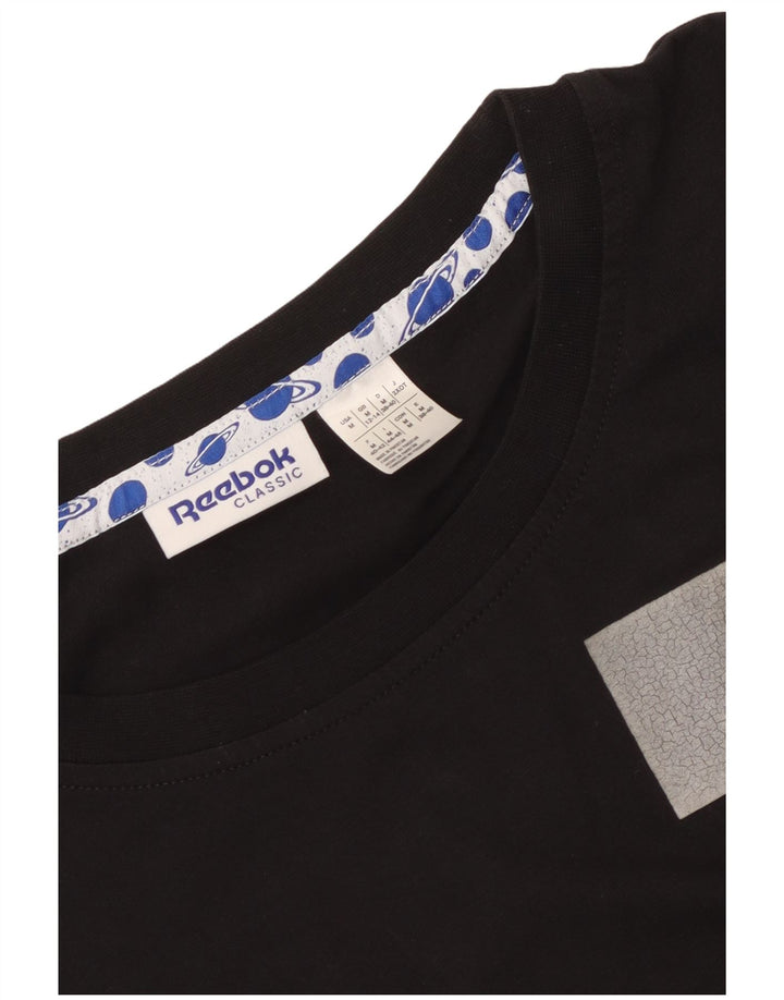 Reebok Camiseta gráfica extragrande para mujer UK 40/40 M Negro