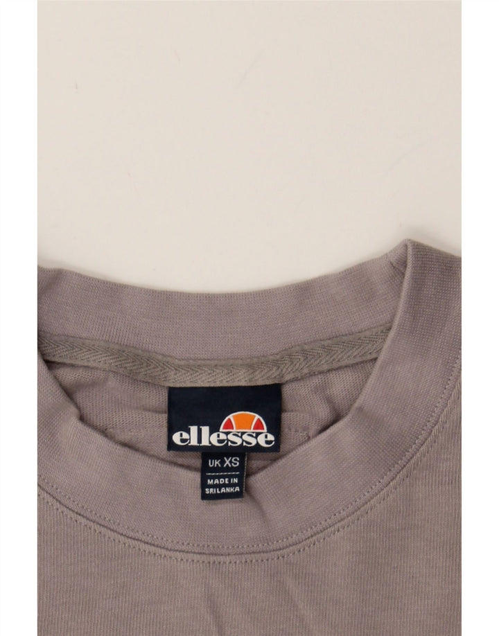 ELLESSE Mens T-Shirt Top XS Grey Cotton Vintage Ellesse and Second-Hand Ellesse from Messina Hembry 