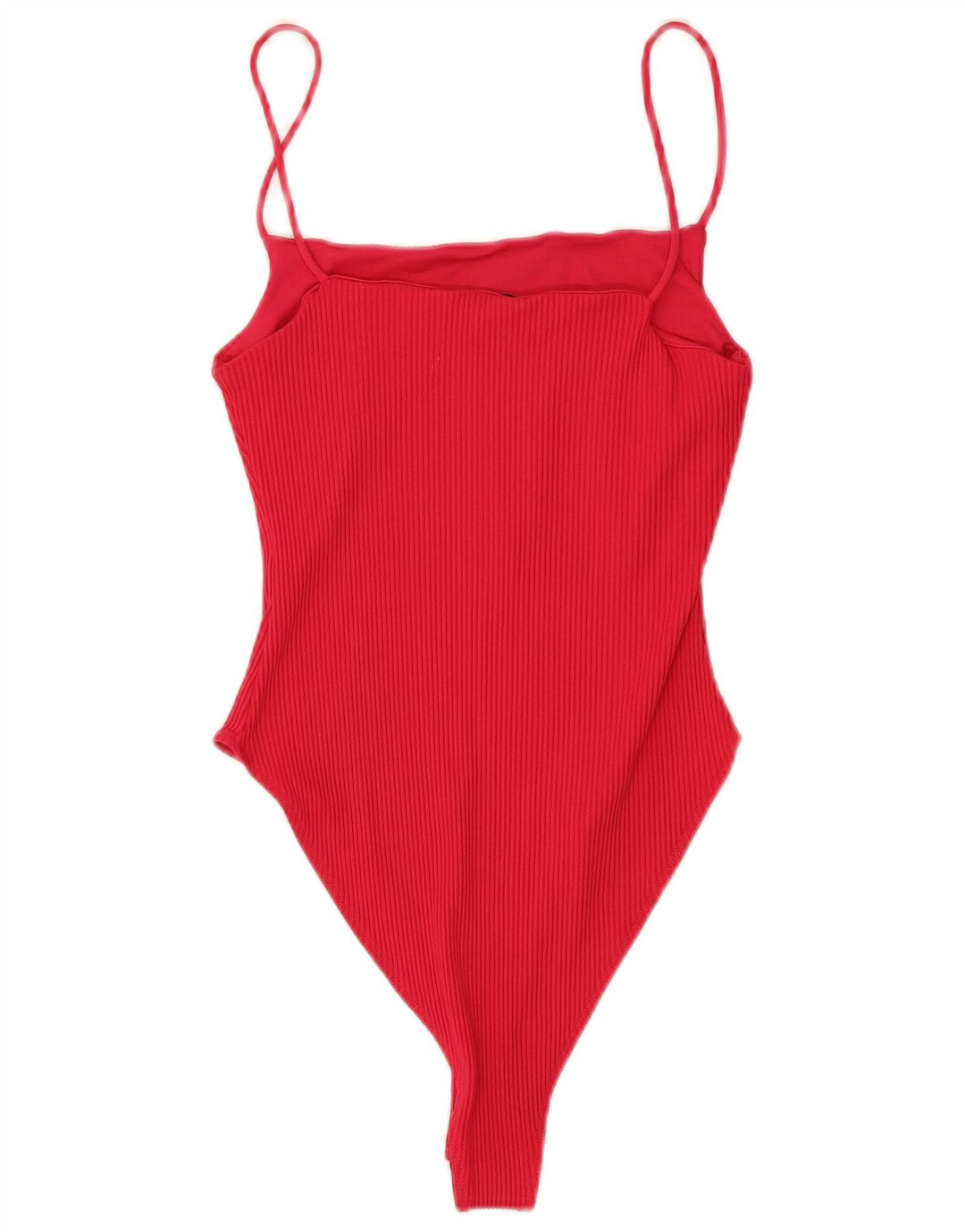 Zara Mujer Body UK 42 Mediano Rojo Poliamida