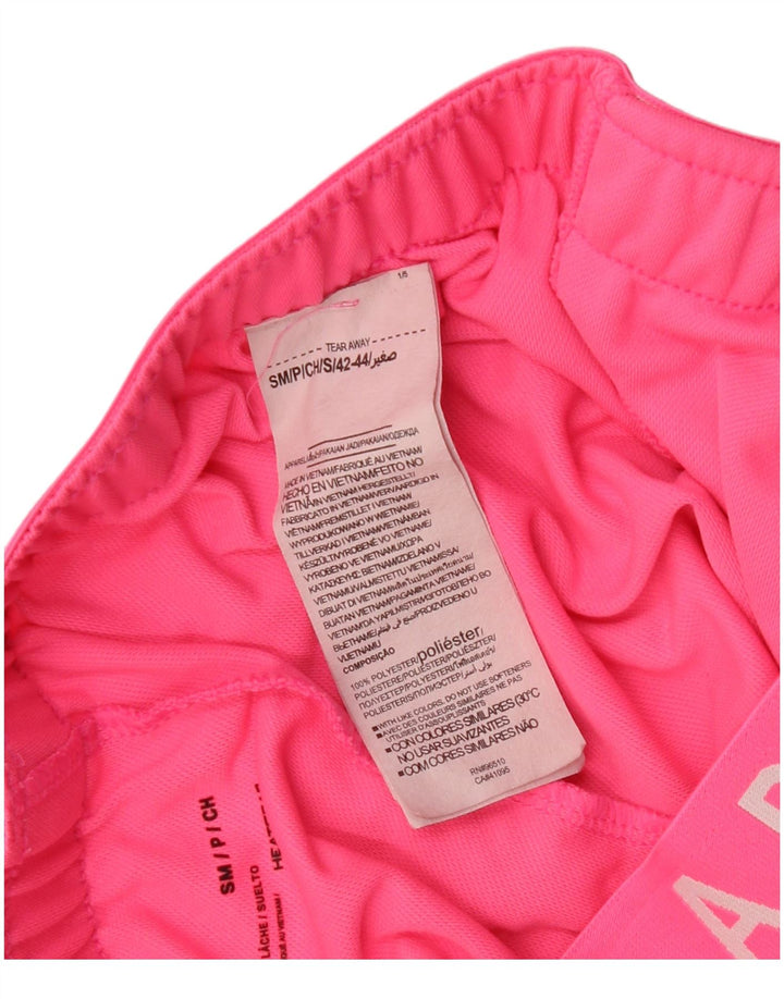 UNDER ARMOUR Pantalones cortos deportivos gráficos para mujer UK 10 Small Pink Colourblock