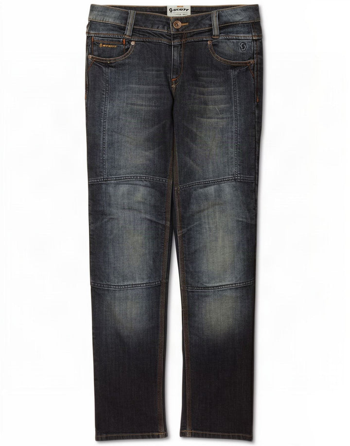 Vaqueros Rectos Mujer Scott W28 L33 Azul Marino