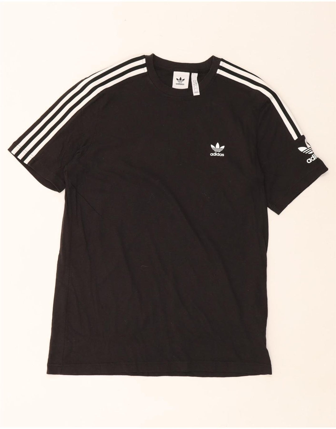 Adidas - Camiseta para hombre, talla grande, algodón negro