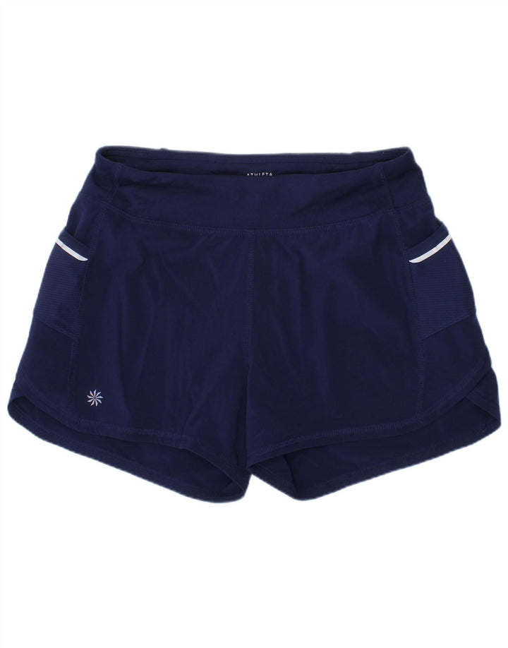 ATHLETA Pantalón Corto Deportivo Niña 11-12 Años Grande Azul Marino Poliéster